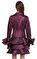 Recep Demiray Fırfırlı Mini Bordo Elbise #5