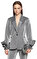 Recep Demiray Fırfır Detaylı Gümüş Rengi Ceket #1