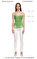 Ltd Jeans Dantel İşlemeli Askılı Yeşil Bluz #7