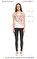Fornarina Jeans Kruvaze Çiçek Desenli Beyaz Kırmızı Bluz  #7
