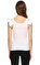 Ltd Jeans Baskı Desen Kolsuz Beyaz T-Shirt #5