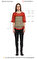 Fornarina Jeans Çiçek Desenli Kırmızı Gri Bluz  #7