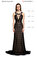 Jovani Dantel-Taş İşleme Detaylı  Siyah Gece Elbisesi #6