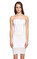 Guess İşleme Detaylı Straplez Beyaz Elbise #2