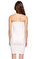 Guess İşleme Detaylı Straplez Beyaz Elbise #4