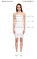 Guess İşleme Detaylı Straplez Beyaz Elbise #6