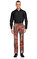 Hatice Gökçe Çiçek Desenli Kahverengi Pantolon #2