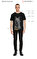 St. Nian Baskı Desen Siyah T-Shirt #7