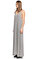 DKNY Uzun Gri Elbise #2