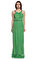 M.Missoni İşleme Detaylı Yeşil Uzun Elbise #1