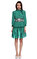M.Missoni Fular Yakalı Diz Üstü Yeşil Elbise #1