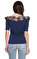 Just Cavalli Yakası Desenli Lacivert T-Shirt #5