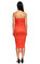 Just Cavalli Straplez Midi Kırmızı Elbise #3
