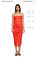 Just Cavalli Straplez Midi Kırmızı Elbise #5