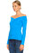 Karen Millen Kayık Yaka Mavi Bluz #4