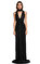 Ferre Uzun Siyah Gece Elbise #1