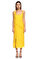 Alberta Ferretti Midi Sarı Elbise #1