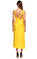 Alberta Ferretti Midi Sarı Elbise #3