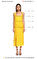 Alberta Ferretti Midi Sarı Elbise #5