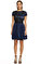 Alberta Ferretti  Saks Mavisi Elbise #1