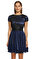 Alberta Ferretti  Saks Mavisi Elbise #2
