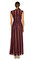 BCBG MAX AZRIA Bordo Gece Elbisesi #3