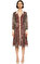 Jus De Pommes Leopar Desenli Renk Elbise #1
