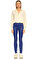 Roberto Cavalli Mavi Deri Pantolon #2