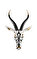 Lladro Antilop Maskesi Heykel Siyah- Altın  #1