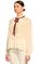 ivory Macrame Lace Chiffon Blouse Bluz #3