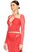 Fuchsia Jersey Cut Out Top Bluz #4