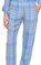 Victoria Beckham Kareli Geniş Kesim Mavi Pantolon #5