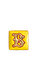 Alphabet B Harfli Kare Dekoratif Tabak 12 cm  #1