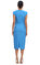 Roland Mouret Mavi Elbise #3