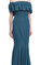 Zac Zac Posen Petrol Yeşili Gece Elbisesi #4