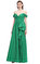Marchesa Notte Yeşil Elbise #1