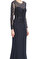 JS Collections Lacivert Gece Elbisesi #4