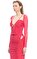 Fuchsia Jersey Cut Out Top Bluz #3