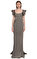 Zaz Zac Posen Gri Gece Elbisesi #1