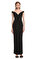 Solace London Siyah Uzun Elbise  #1