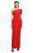 Solace London Kırmızı Uzun Elbise  #1