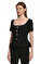 Black Bonded Crepe Top Bluz #2