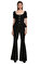 Black Bonded Crepe Top Bluz #4