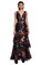 Marchesa Note Renkli Gece Elbise #1