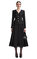 Black Tinsel Boucle Chiffon Midi Elbise #1