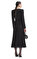 Black Tinsel Boucle Chiffon Midi Elbise #3