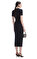 Navy Embellished Knit Midi Etek #3
