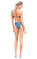 Magic Fish Tek Omuzlu Bikini Nikel Mavi #3