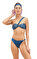 Magic Fish Tek Omuzlu Bikini Nikel Mavi #4