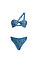Magic Fish Tek Omuzlu Bikini Nikel Mavi #5
